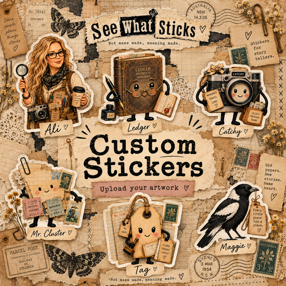Custom Die-Cut Stickers – Your Artwork, Made to Stick