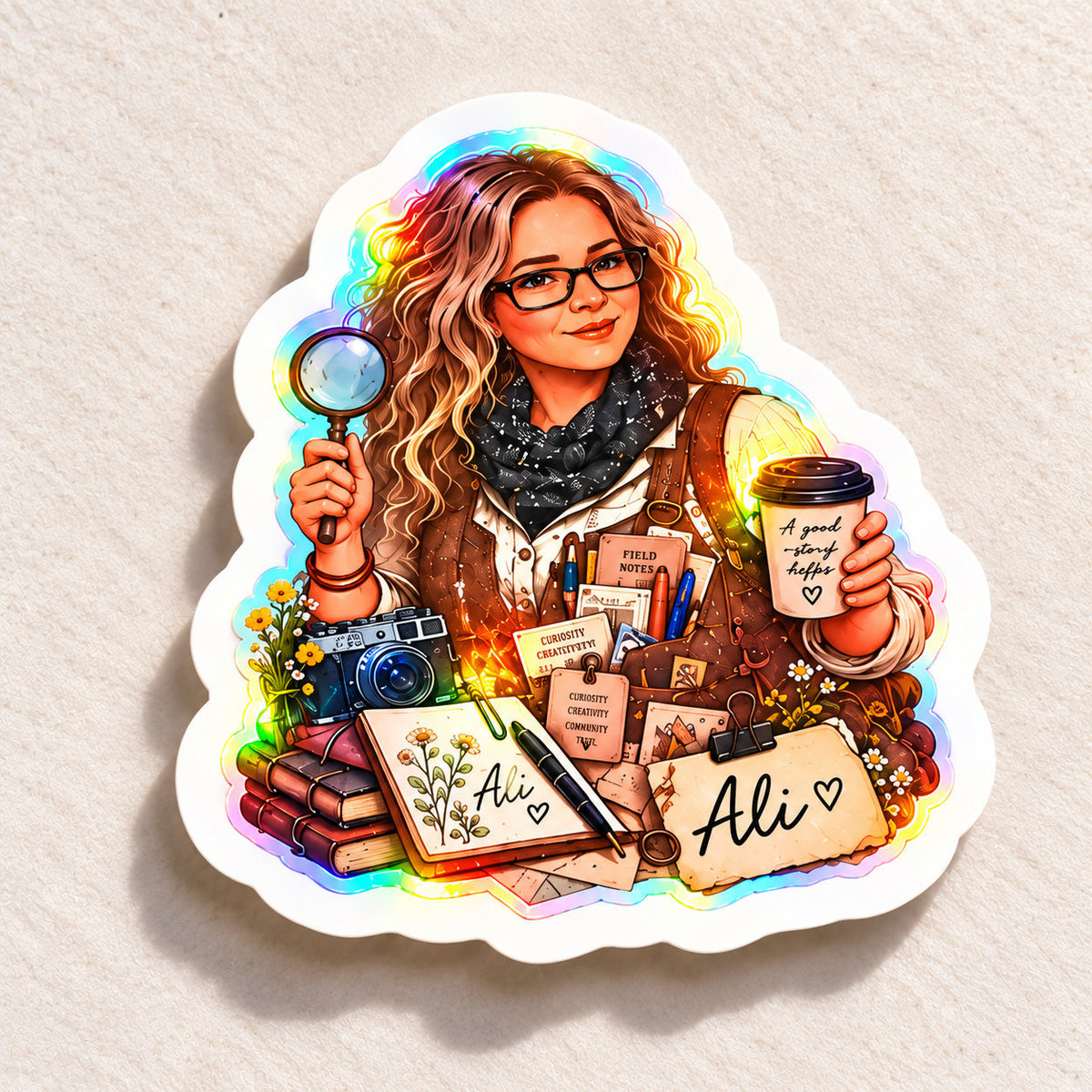 Custom Holographic Stickers – Your Artwork, Made to Shine