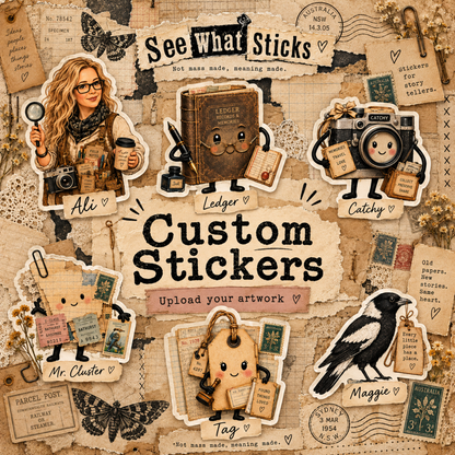Custom Die-Cut Stickers – Your Artwork, Made to Stick