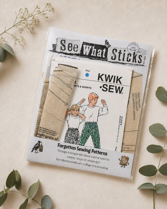 Forgotten Sewing Patterns | Vintage Tissue & Sewing Pattern Paper Pack