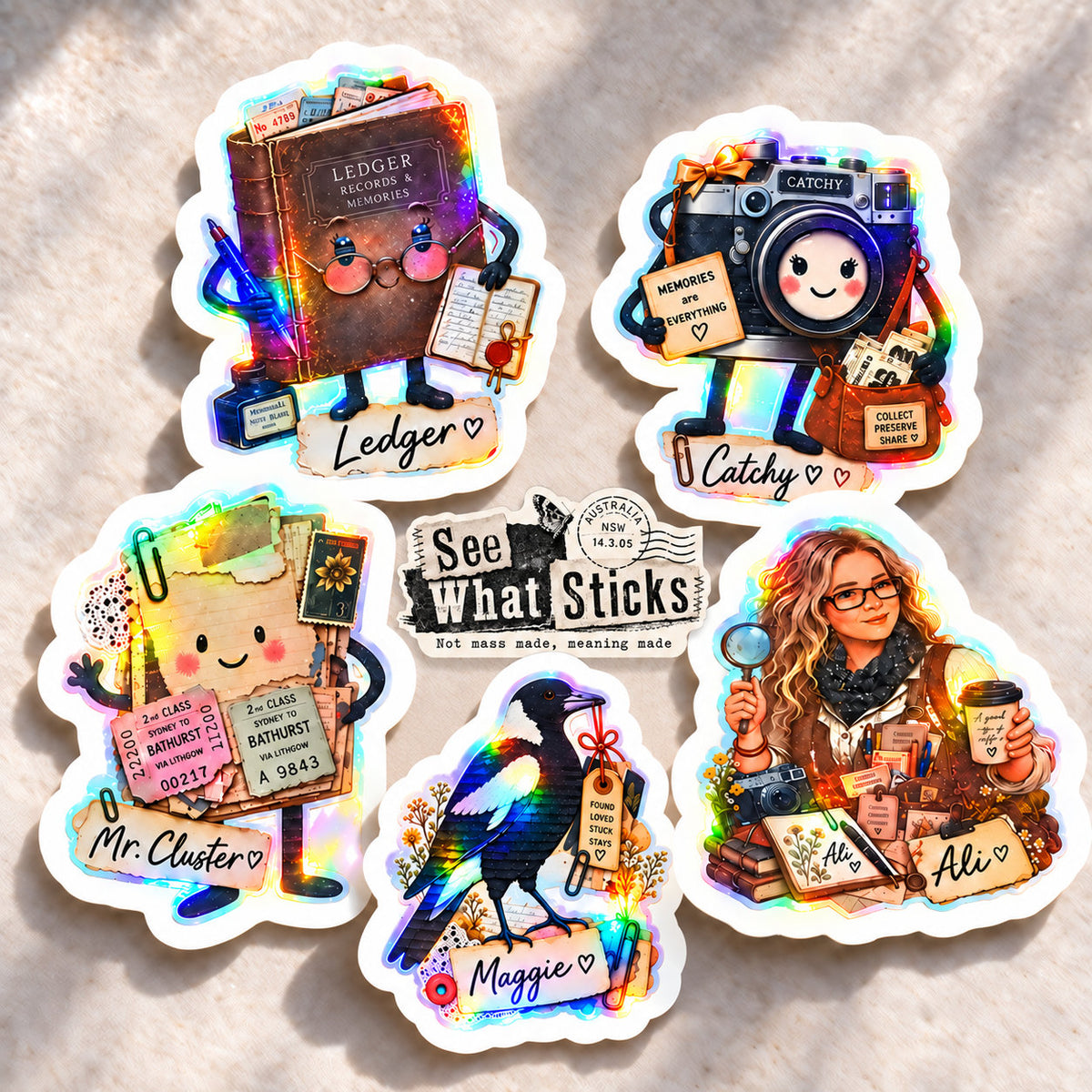 Custom Holographic Stickers – Your Artwork, Made to Shine