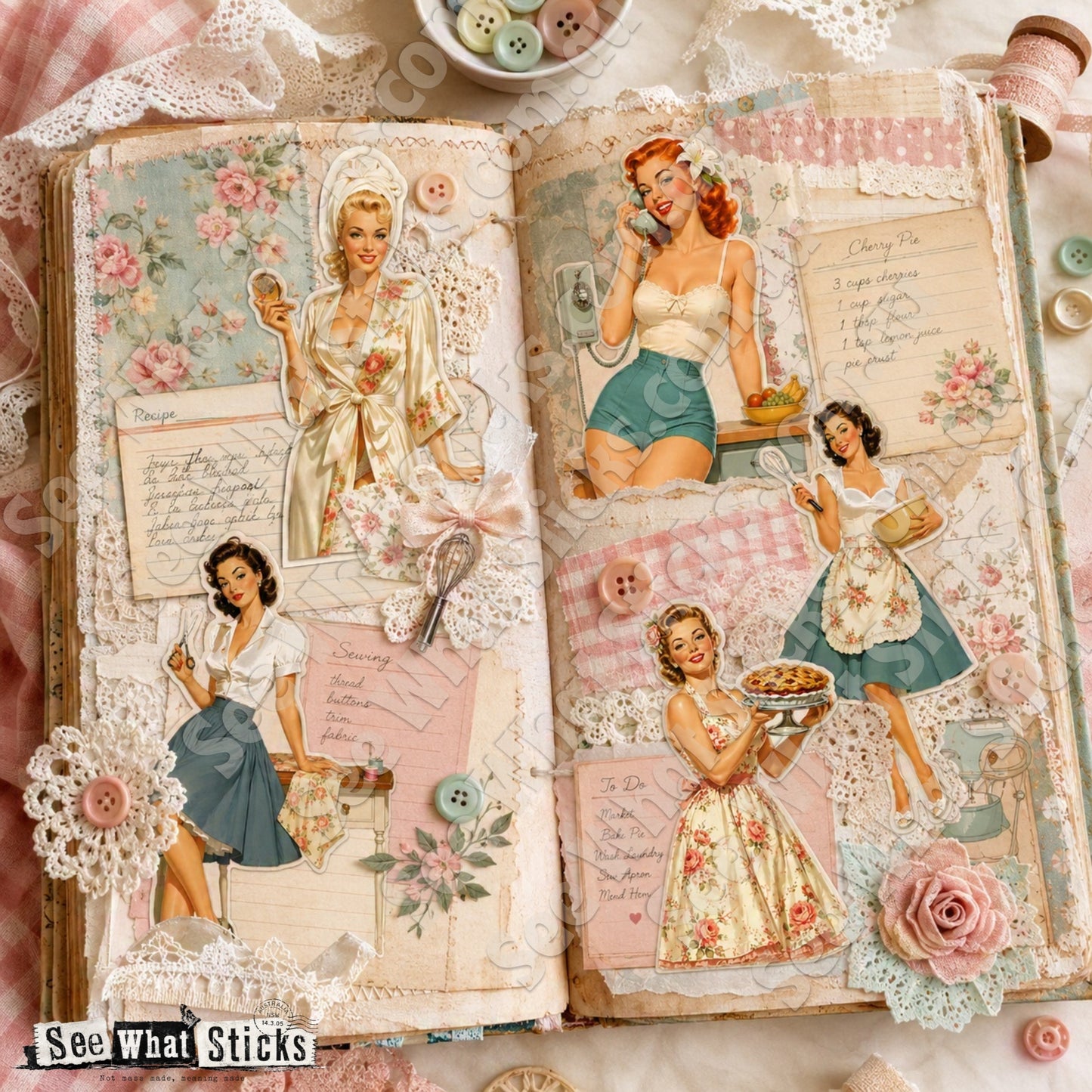 1950's Vintage Housewives- Digital Download